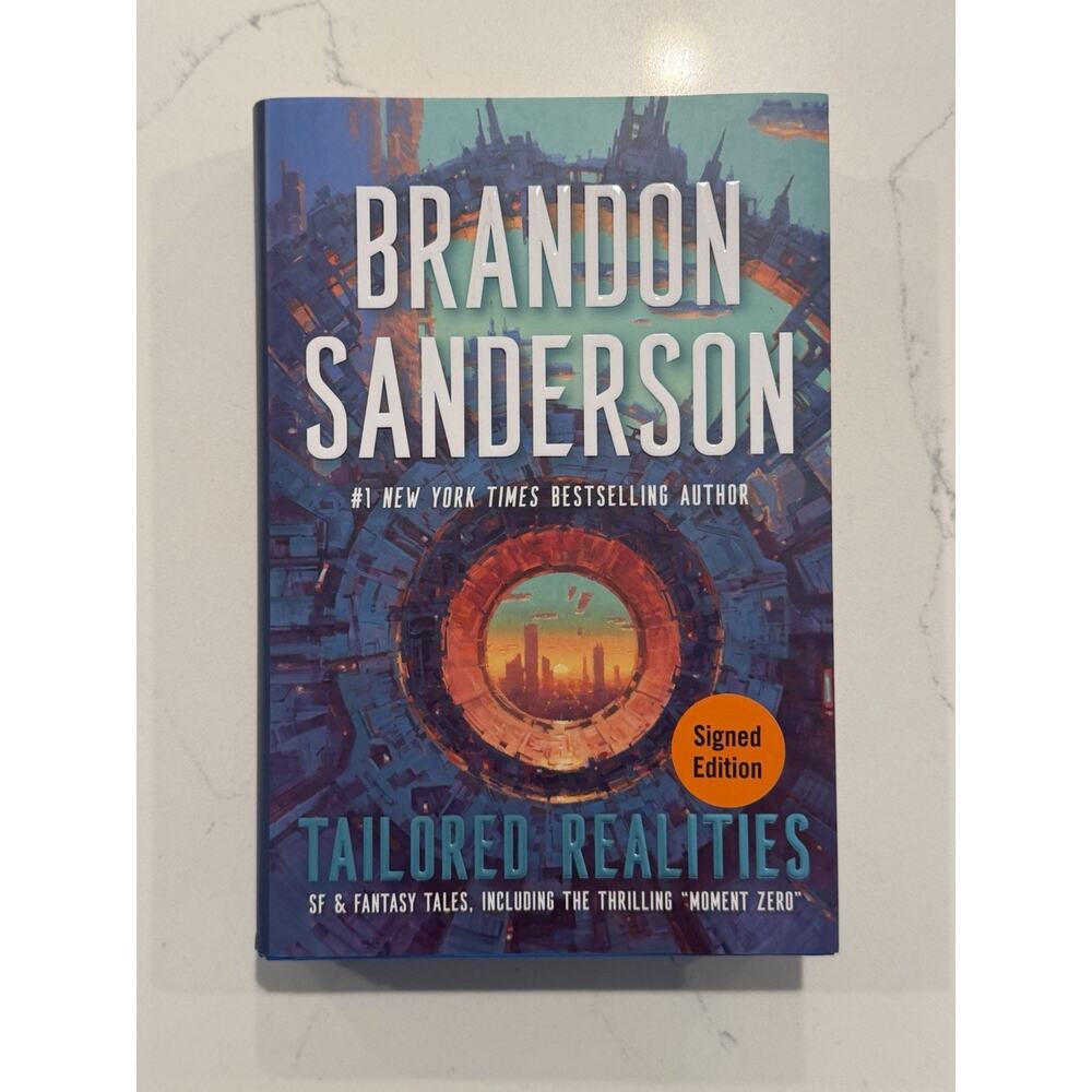 Brandon Sanderson SIGNED AUTOGRAPH Tailored Realities FIRST EDITION #3